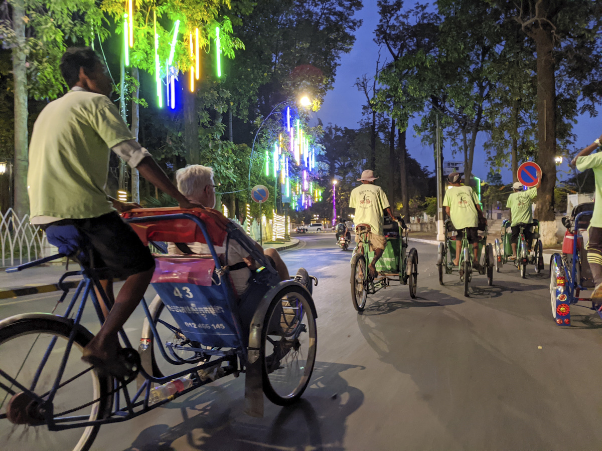 Cyclo Peddlers or Rickshaw Drivers
