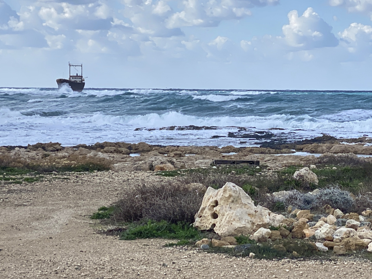 abandoned ship off Paphos