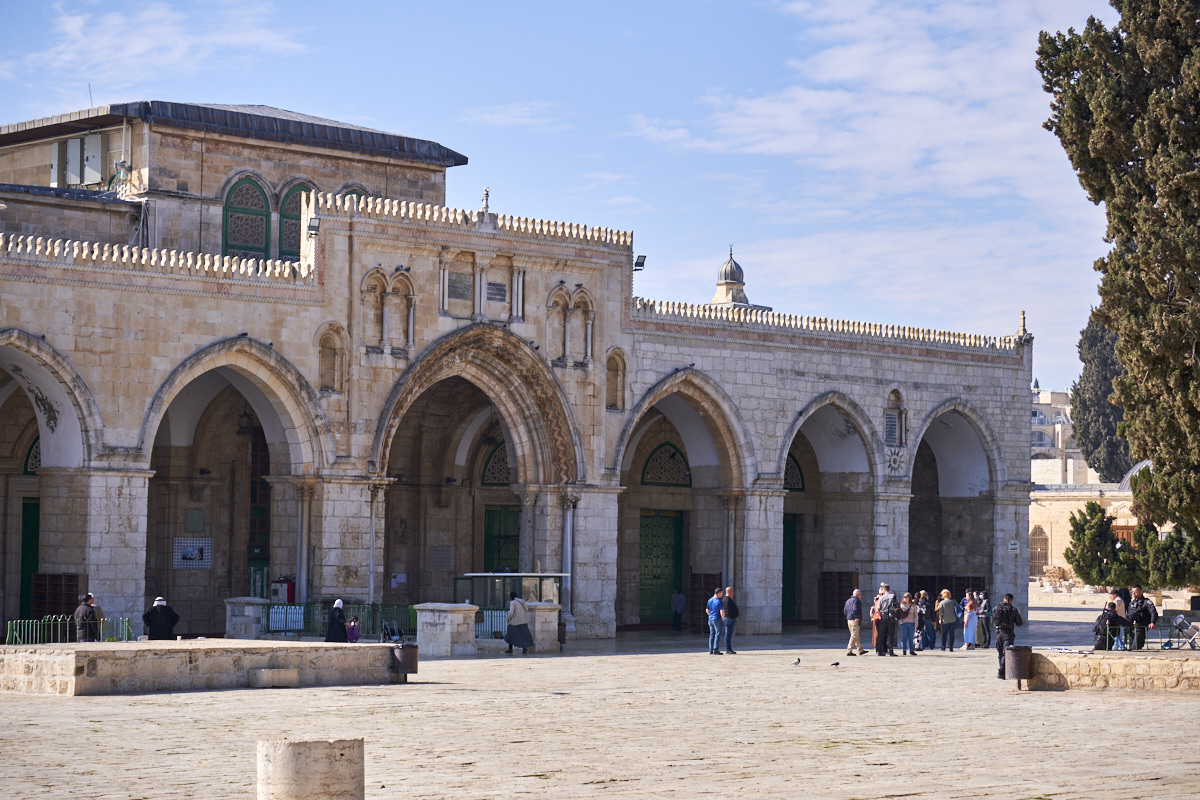 front of Al-Asqa Mosque