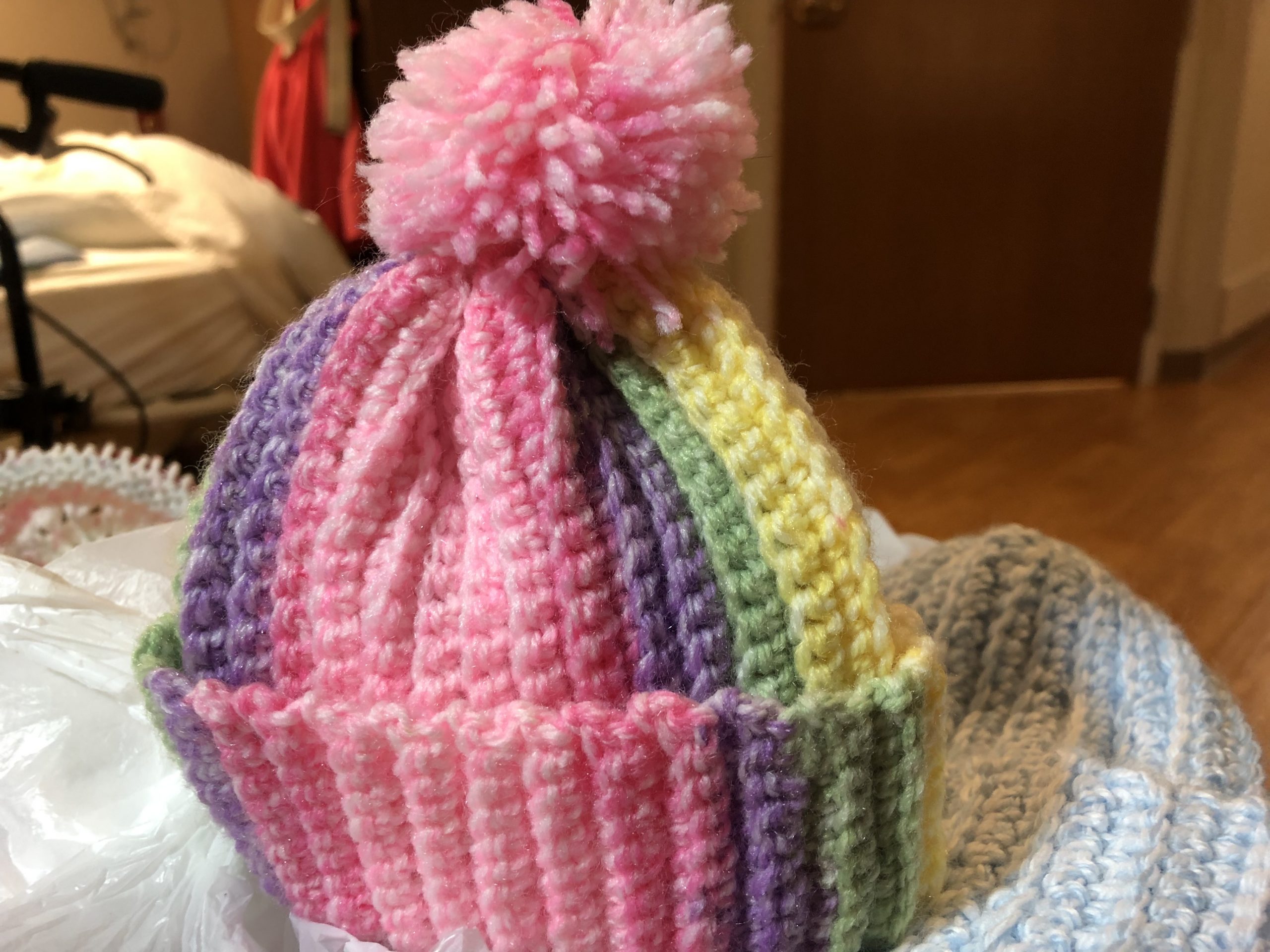 Kay-finished crochet hat of Lucille