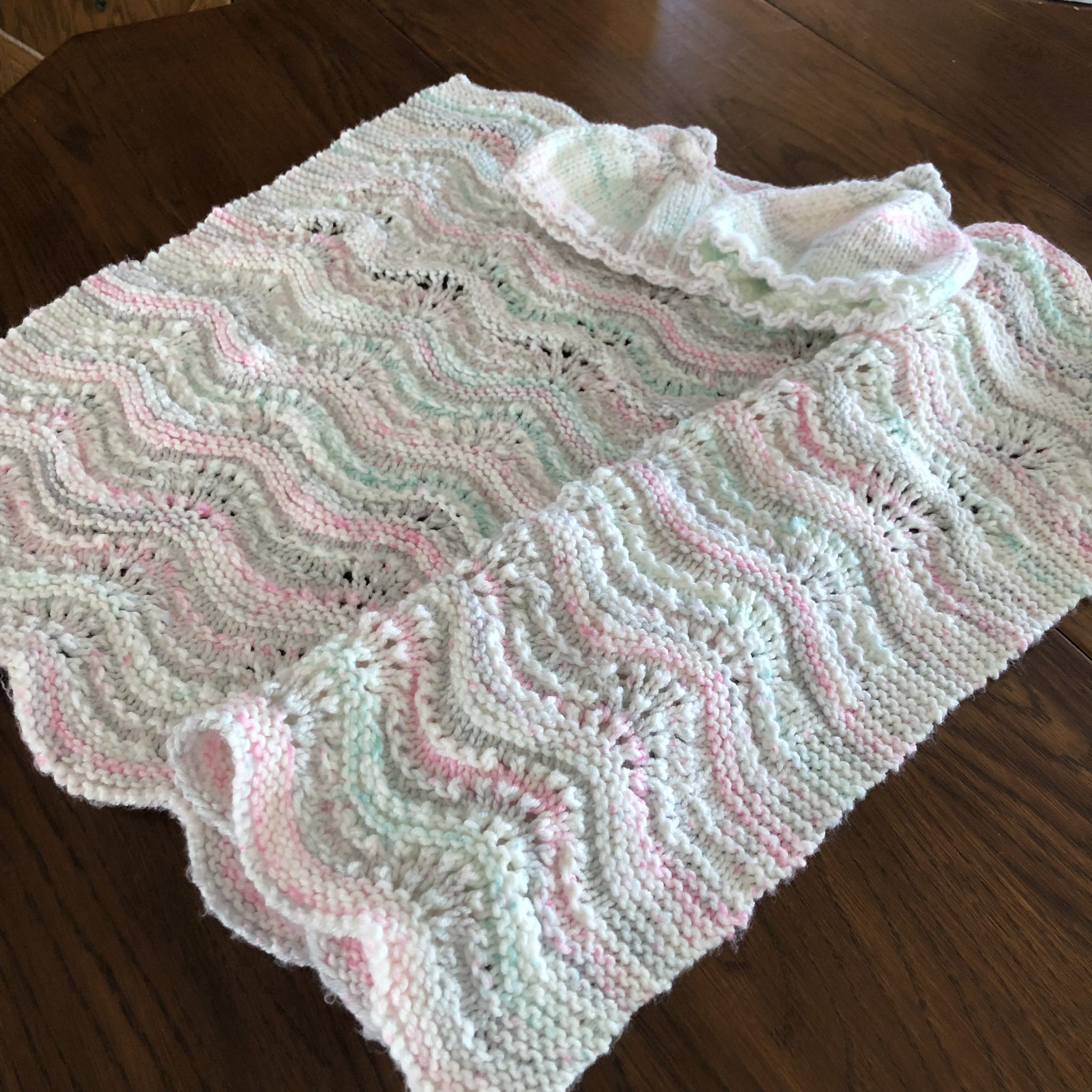 Kay-knit blanket and hats 2021