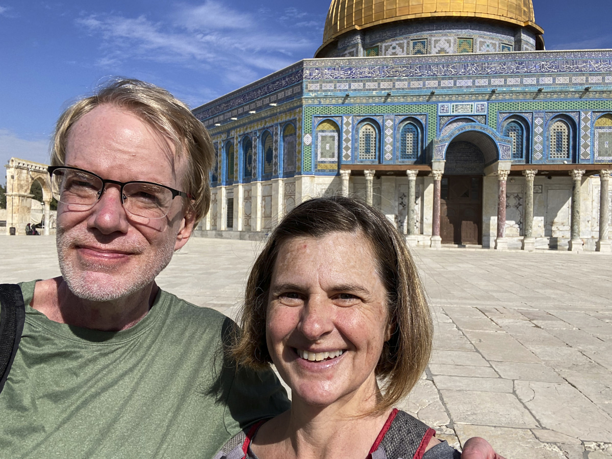 Dome of the Rock behind us