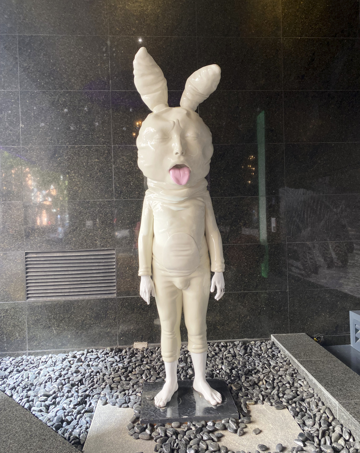 Interesting human bunny artwork