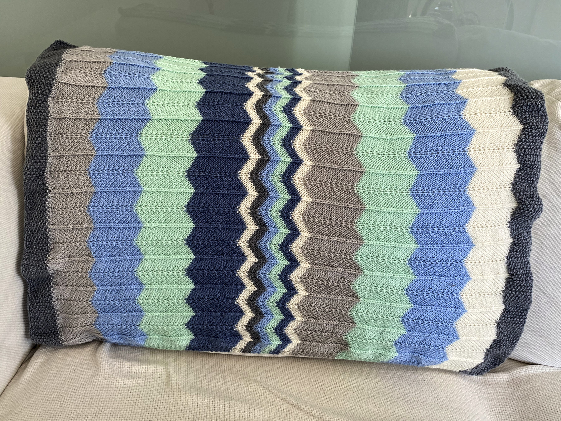 Chevron baby blanket in 5 colors