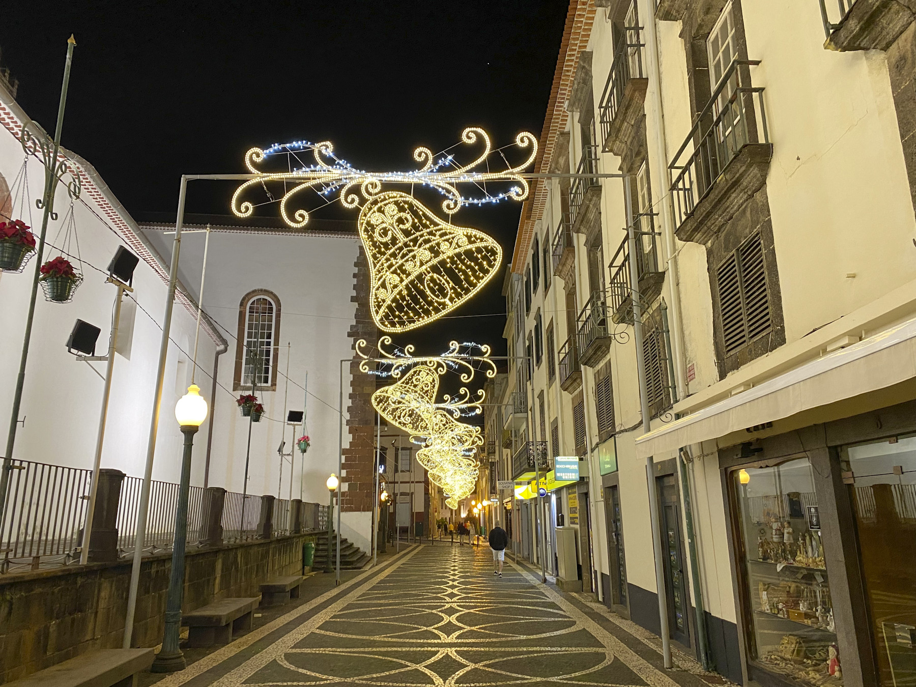Christmas bell street lights Madeira 2022