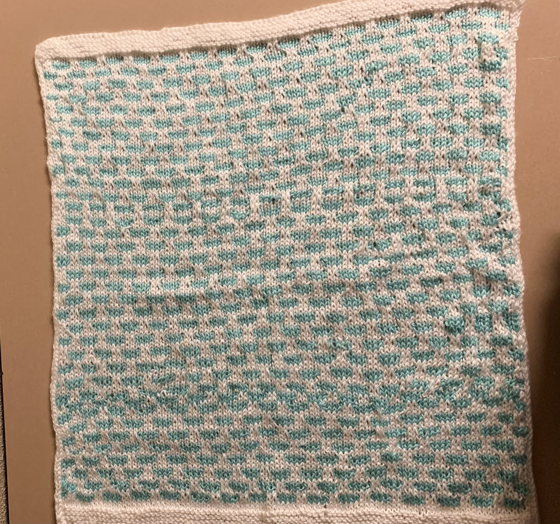 Baby blanket done by Kay Southam.