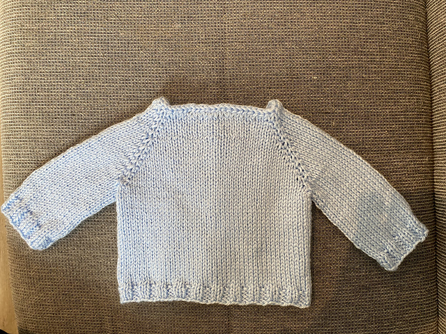 Back of Owlie sweater